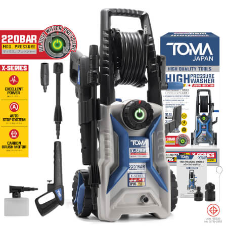 เครื่องฉีดน้ำแรงดันสูง TOMA JAPAN รุ่น ITX-180B-PRO 220 บาร์ 3000 วัตต์_9